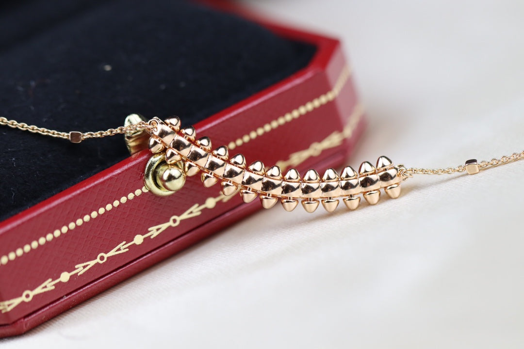 [AURORA]CLASH PINK GOLD NECKLACE