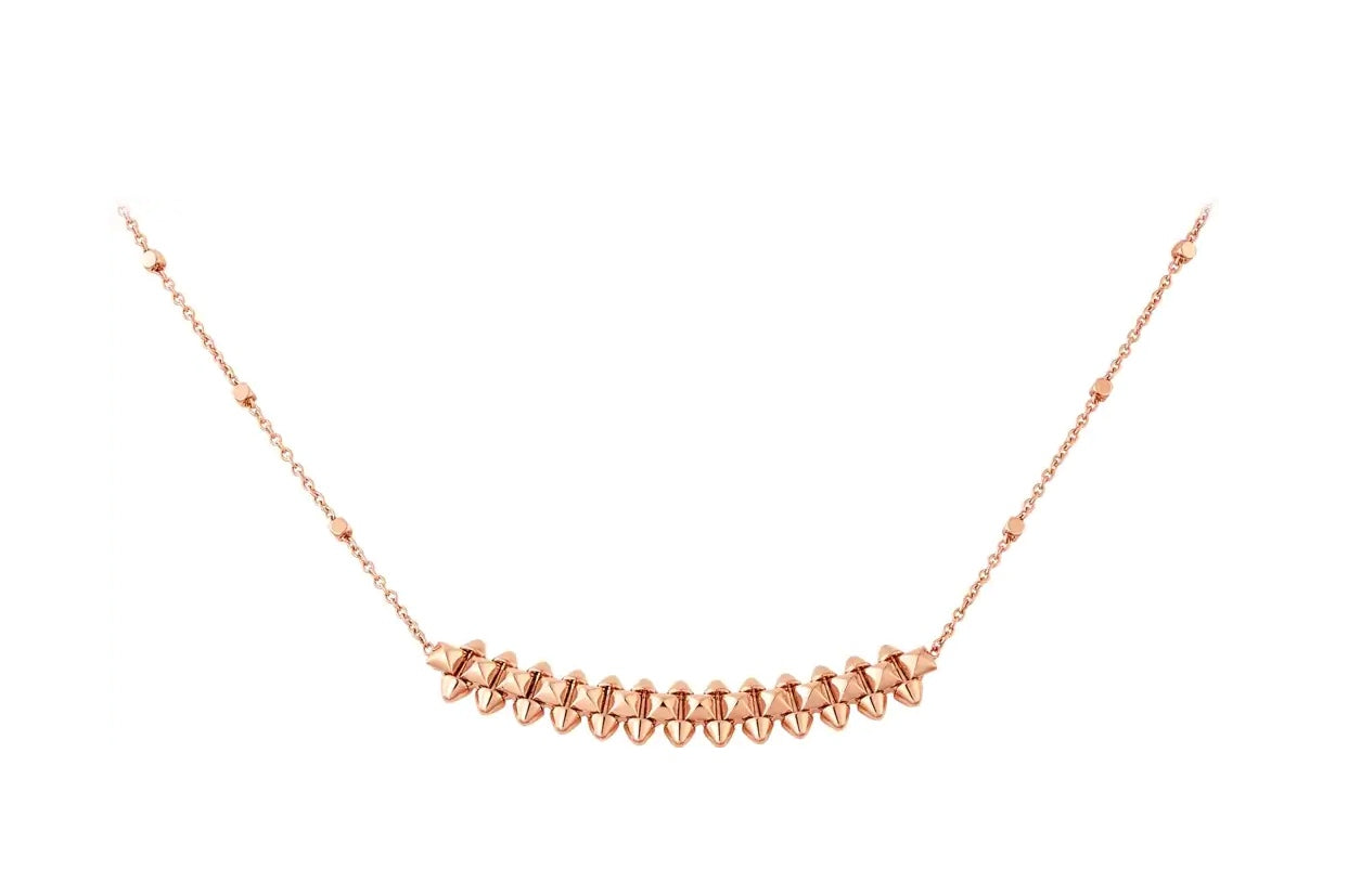 [AURORA]CLASH PINK GOLD NECKLACE