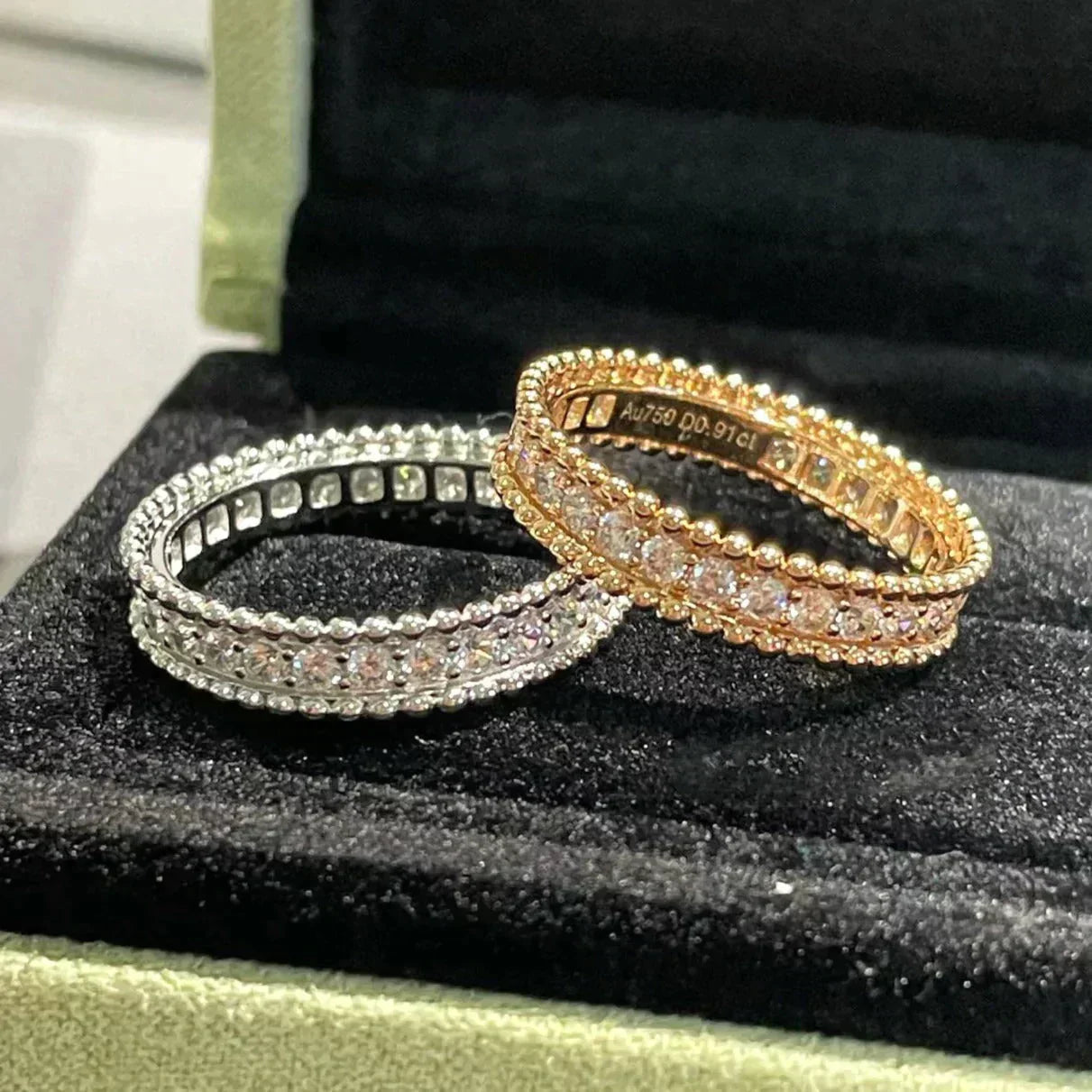 [basloveJW]PERLEE DIAMANT ROSÉGOLDRING