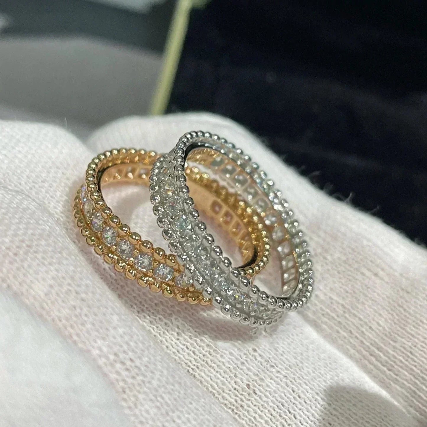 [basloveJW]PERLEE DIAMANT ROSÉGOLDRING