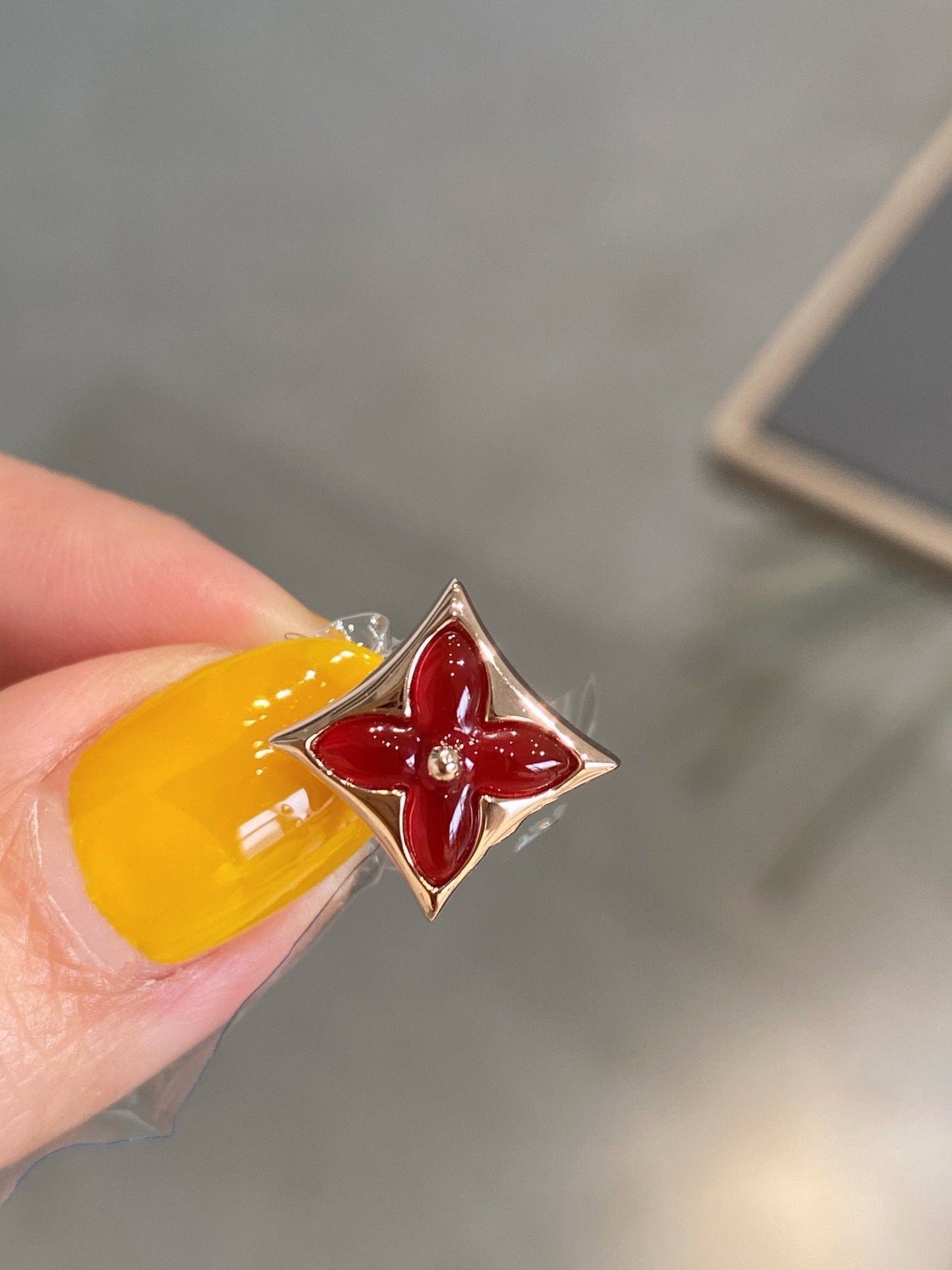 [AURORA]スター＆サン ピンクゴールド カーネリアン スタッドピアス