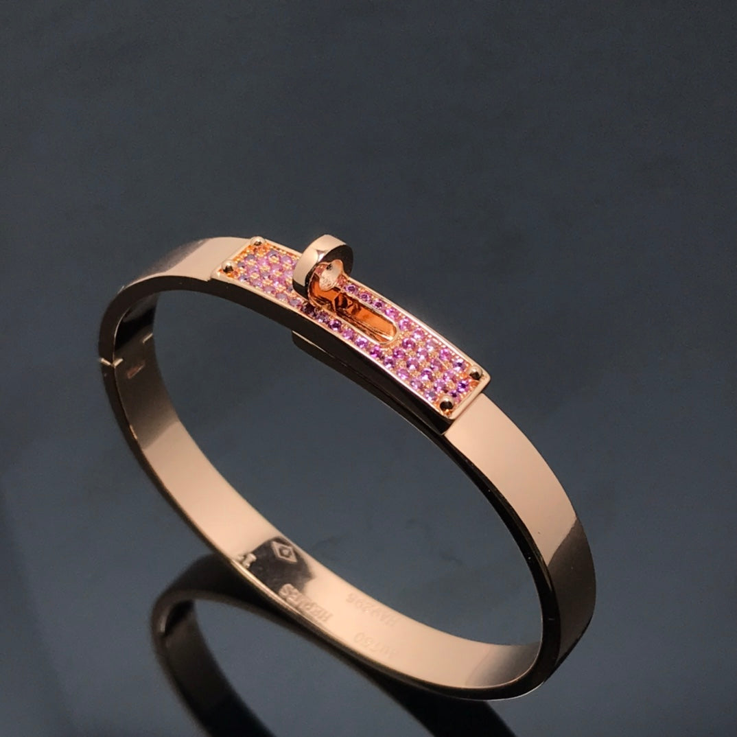 [AURORA]KELLY ARMBAND ROSA DIAMANT