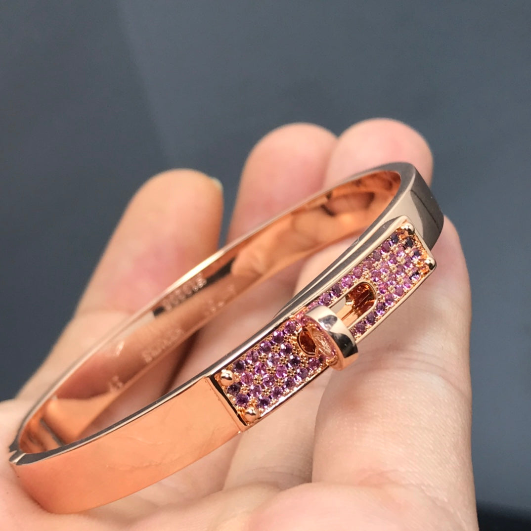 [AURORA]KELLY ARMBAND ROSA DIAMANT