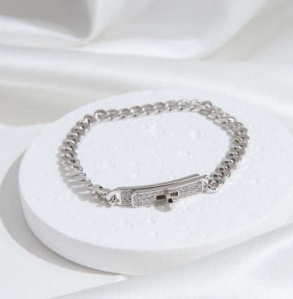 [AURORA]KELLY CHAIN ​​SILBER DIAMANTARMBAND