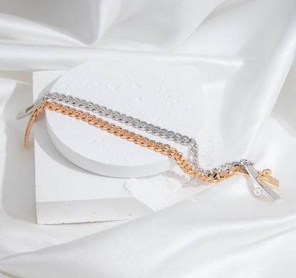 [AURORA]KELLY CHAIN ​​SILBER DIAMANTARMBAND