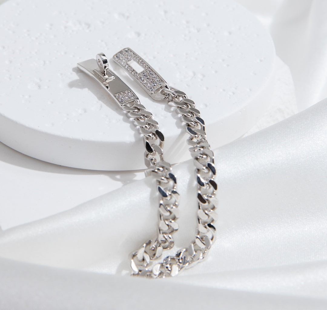 [AURORA]KELLY CHAIN ​​SILBER DIAMANTARMBAND