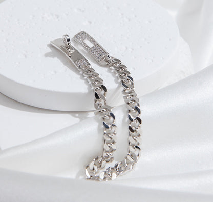 [AURORA]KELLY CHAIN ​​SILBER DIAMANTARMBAND