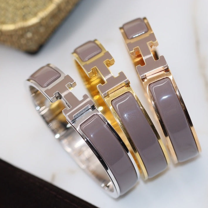 [AURORA]H BRACELET 12MM BROWN