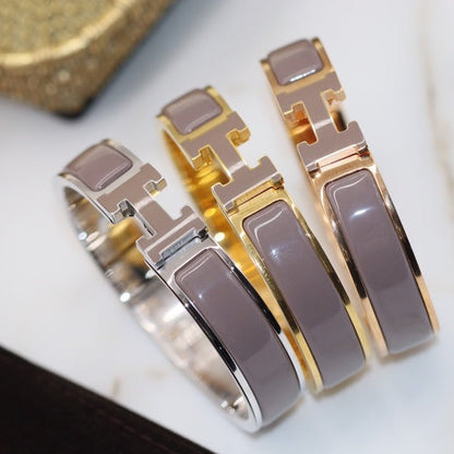 [AURORA]H BRACELET 12MM BROWN