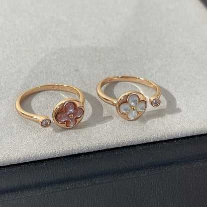 [AURORA]SUN 1 DIAMANT PINK MOP RING