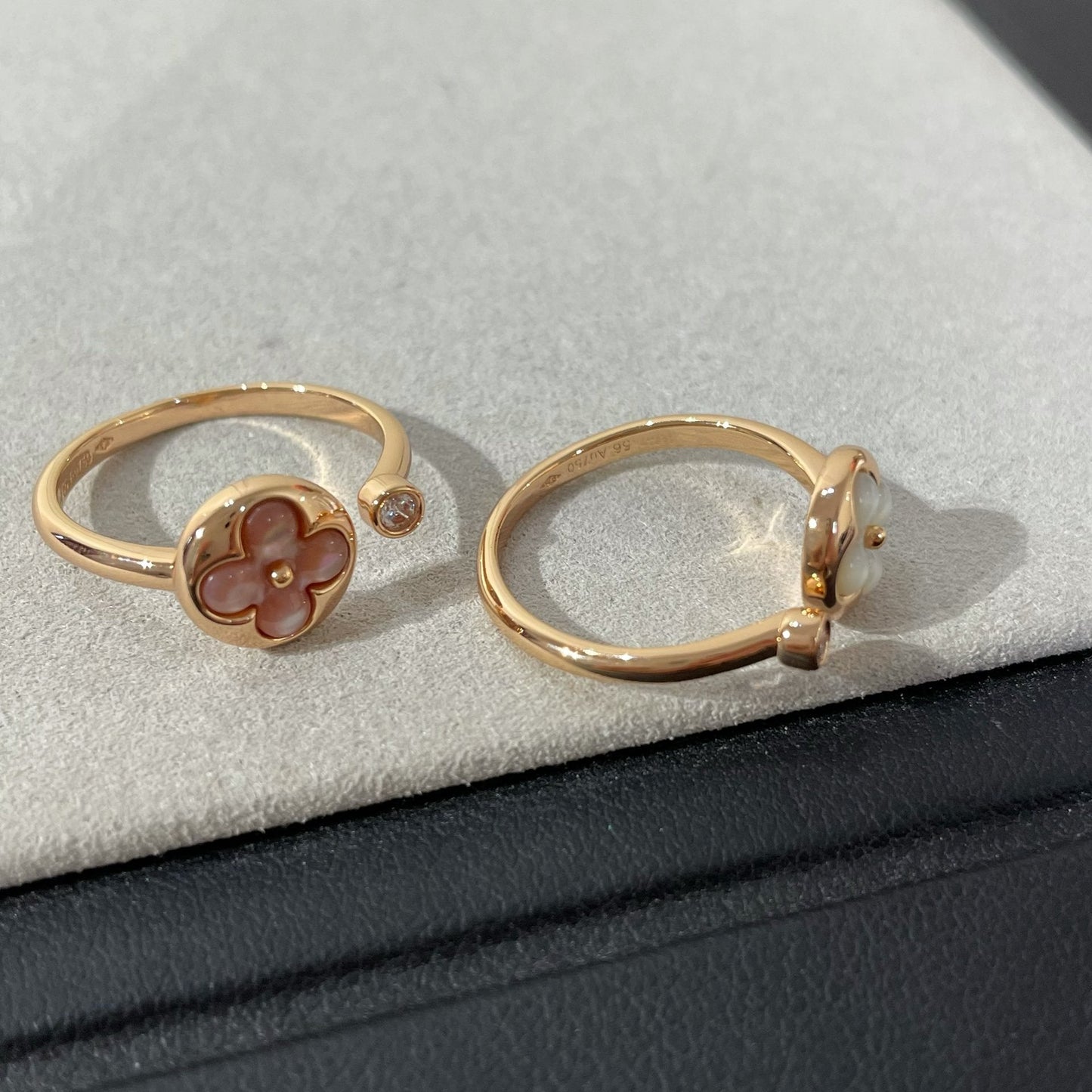 [AURORA]SUN 1 DIAMANT PINK MOP RING