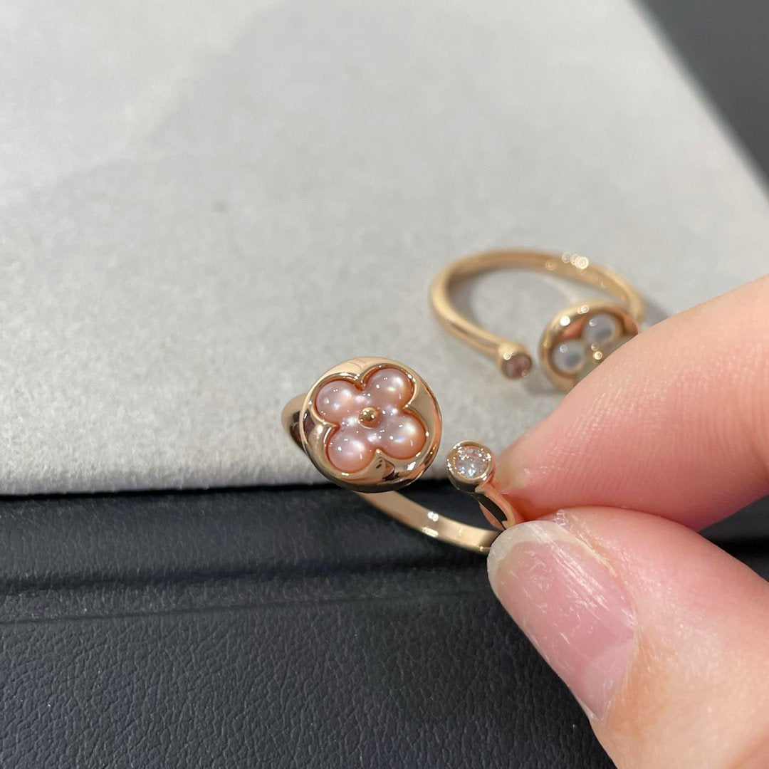 [AURORA]SUN 1 DIAMANT PINK MOP RING