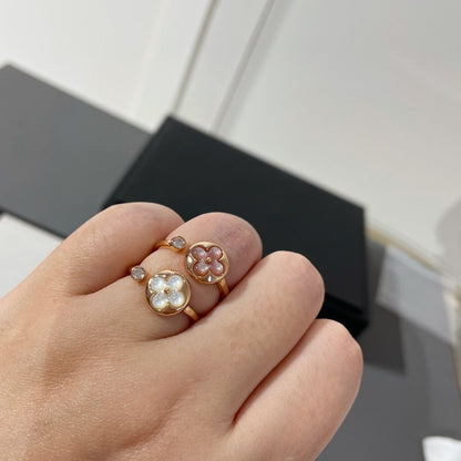 [AURORA]SUN 1 DIAMANT PINK MOP RING
