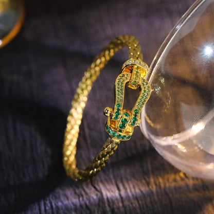 [AURORA]FORCE 10 GOLD GRÜNE DIAMANTEN GEPAART
