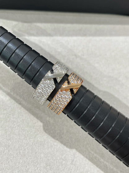 [AURORA]LIENS EVIDENCE  DIAMOND PAVED RING
