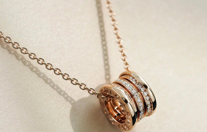 [AURORA]ZERO 1 PINK GOLD DIAMOND NECKLACE