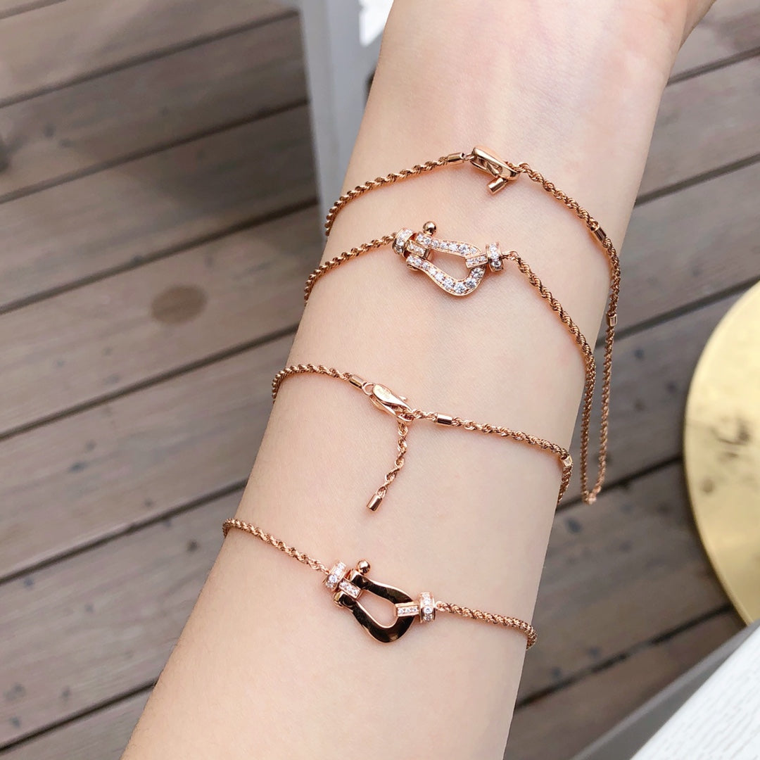 [AURORA]FORCE 10 PINK GOLD DIAMOND NECKLACE