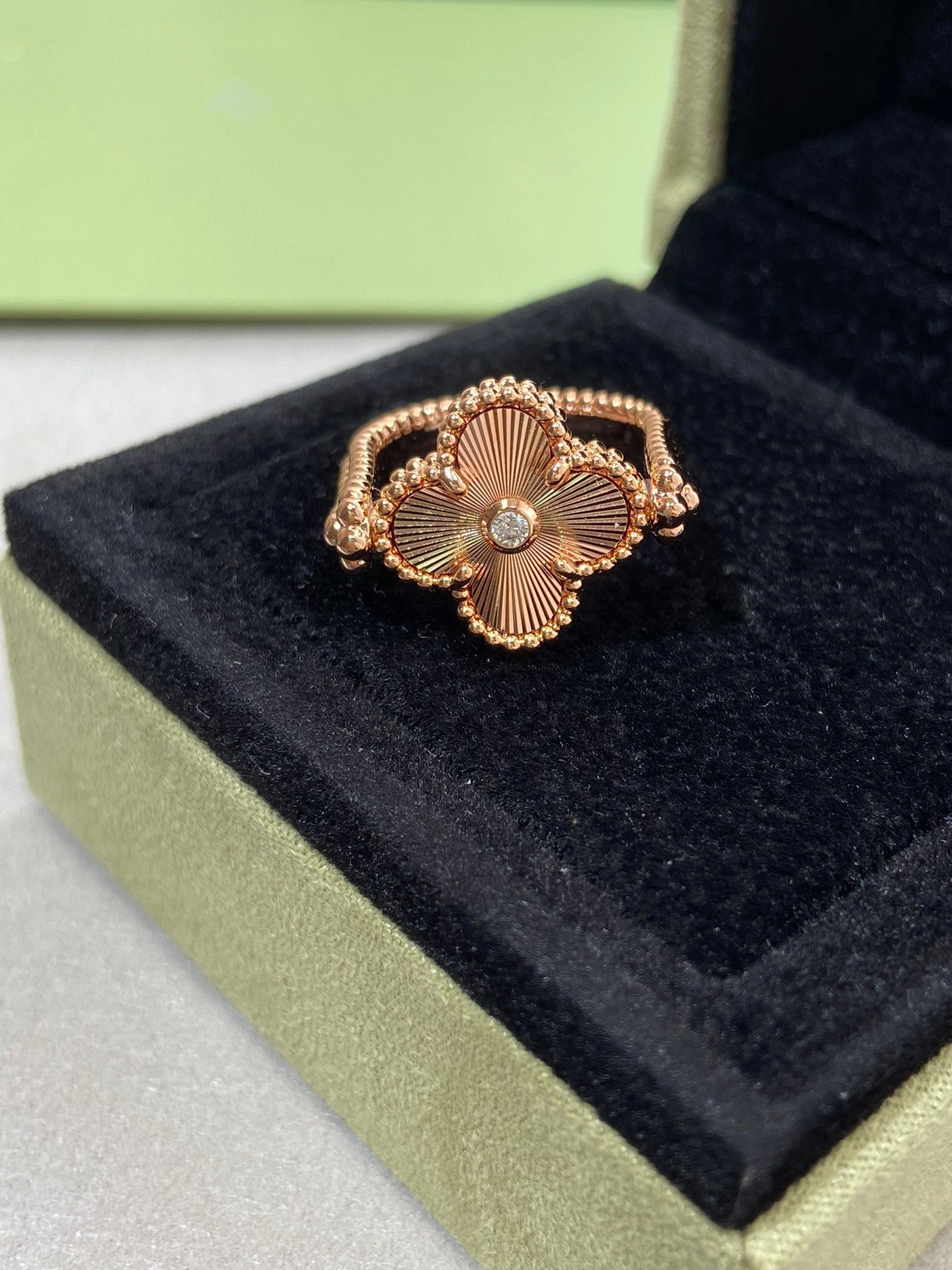 [basloveJW]CLOVER RIVERSIBLE ROSÉGOLDRING