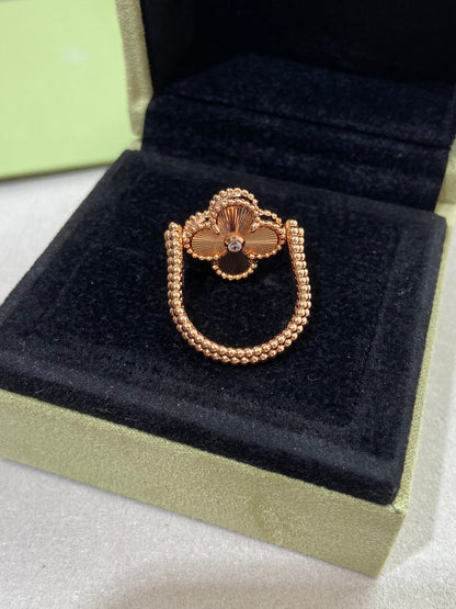 [basloveJW]CLOVER RIVERSIBLE ROSÉGOLDRING