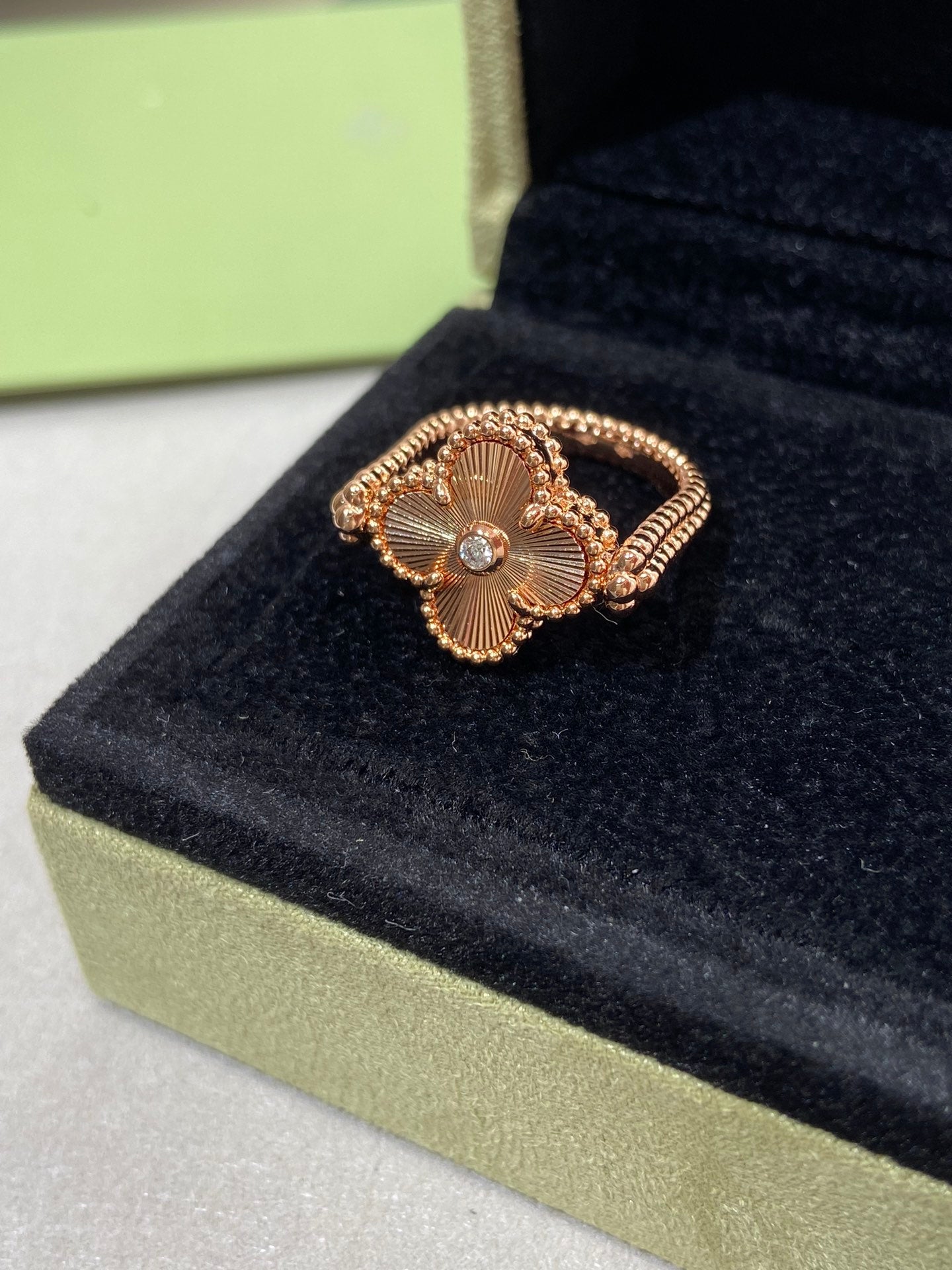[basloveJW]CLOVER RIVERSIBLE ROSÉGOLDRING