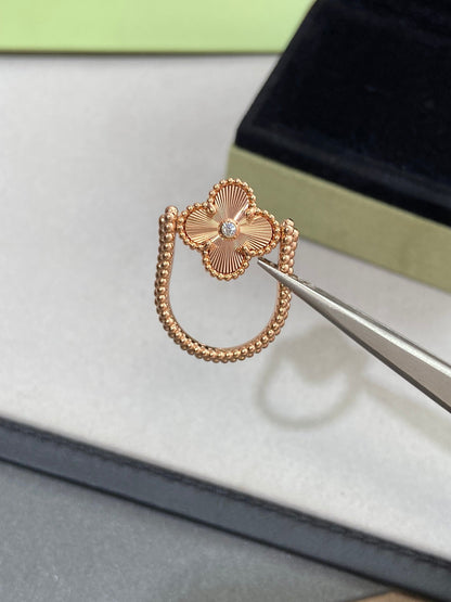 [basloveJW]CLOVER RIVERSIBLE ROSÉGOLDRING