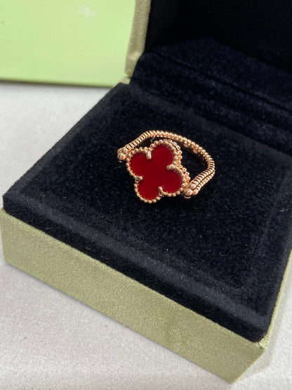 [basloveJW]CLOVER RIVERSIBLE ROSÉGOLDRING