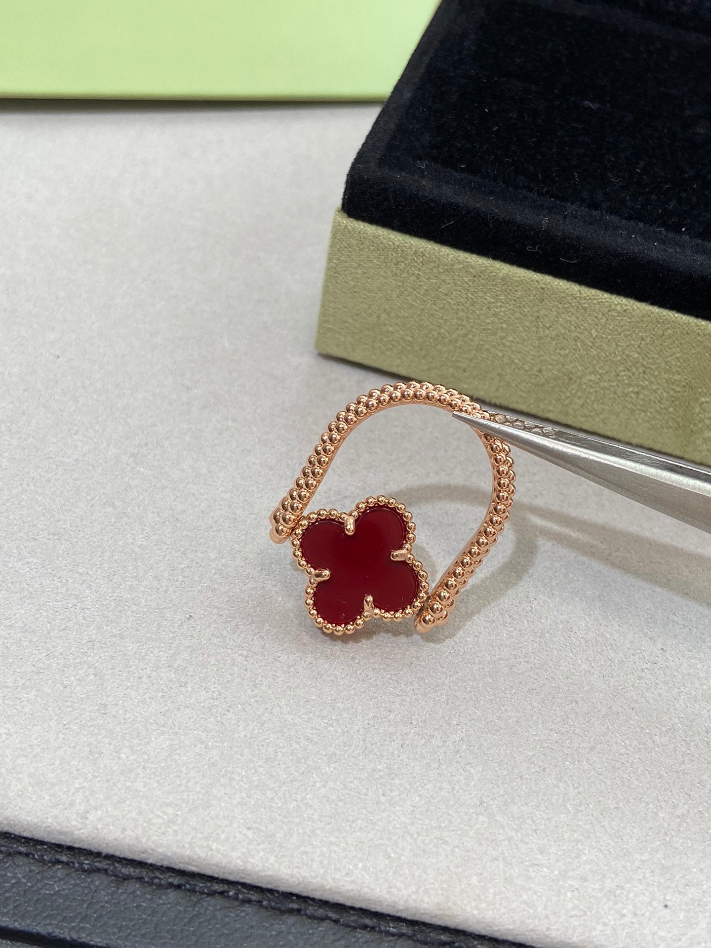 [basloveJW]CLOVER RIVERSIBLE ROSÉGOLDRING