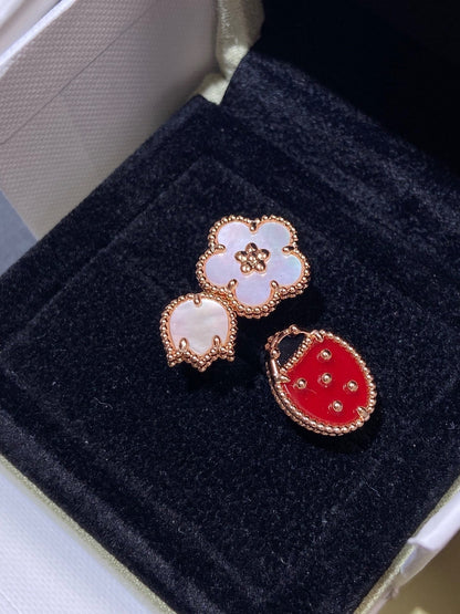 [basloveJW] ROSÉGOLDRING MIT GLÜCKS-3-MOTIV