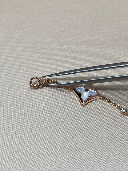 [AURORA] STAR 4 MOTIV MOP DIAMOND ROSÉGOLDARMBAND