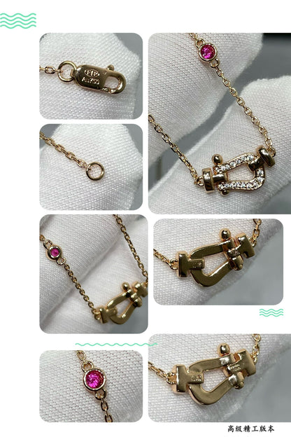 [AURORA]フォース10 ダイヤモンド ピンクゴールドネックレス