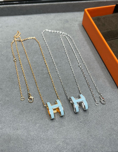 [AURORA]POP H スカイブルーネックレス