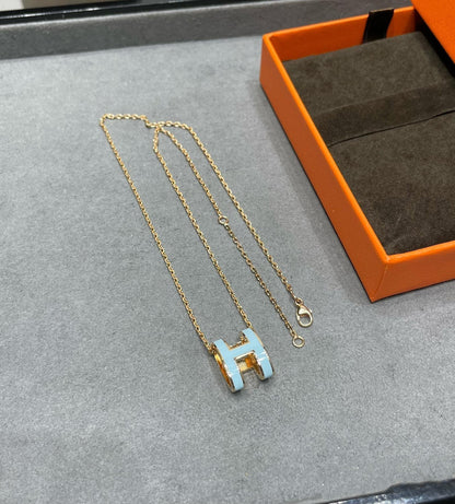 [AURORA]POP H スカイブルーネックレス
