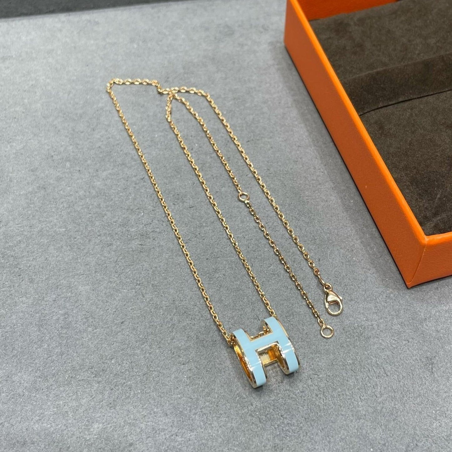 [AURORA]POP H スカイブルーネックレス