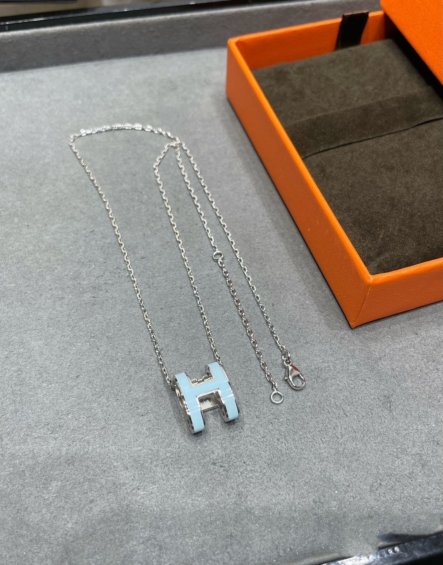 [AURORA]POP H スカイブルーネックレス