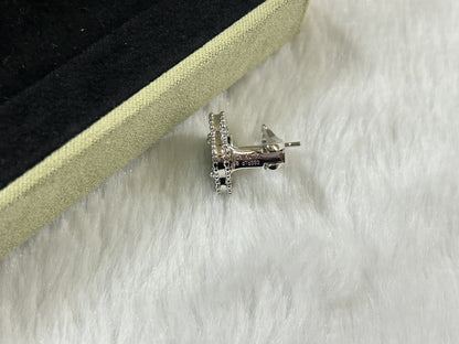 [AURORA]CLOVER PIETERSITE MEDIUM STUD EARRINGS