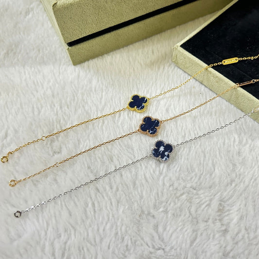 [AURORA]CLOVER 1 MOTIF PIETERSITE BRACELET
