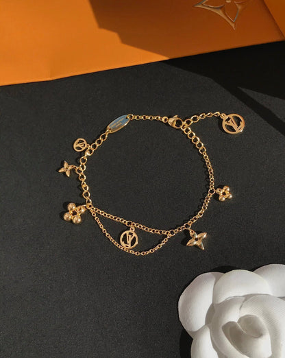 [AURORA]BLOOMING PINK GOLD MOP BRACELET