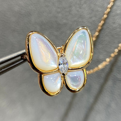 [basloveJW]BUTTERFLY MOP DIAMOND HALSKETTE