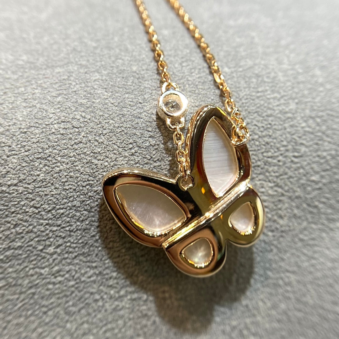 [basloveJW]BUTTERFLY MOP DIAMOND HALSKETTE