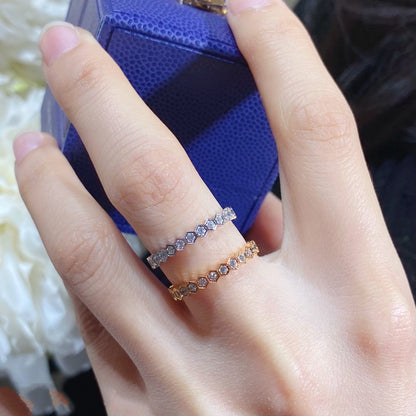 [AURORA]BEE LOVE DIAMOND PAVED SMALL RING