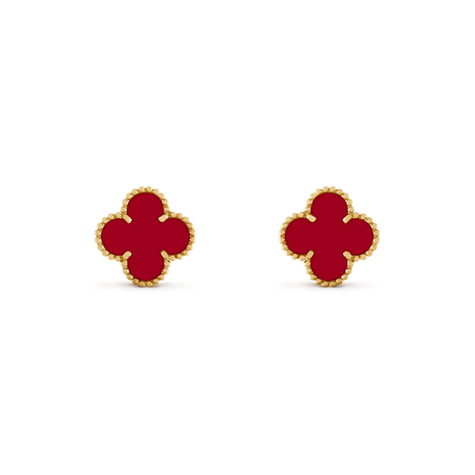 [basloveJW]CLOVER MEDIUM 1 MOTIFS KARNEOL OHRRINGE