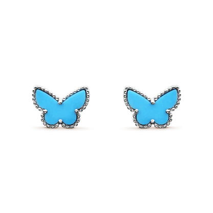 [basloveJW] SCHMETTERLING TÜRKIS OHRRINGE SILBER