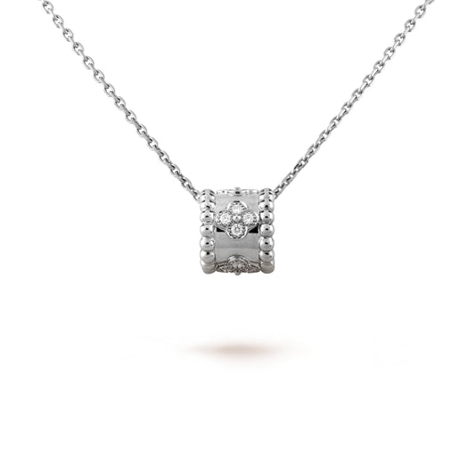 [basloveJW]PERLEE ANHÄNGER SILBER DIAMANT HALSKETTE 