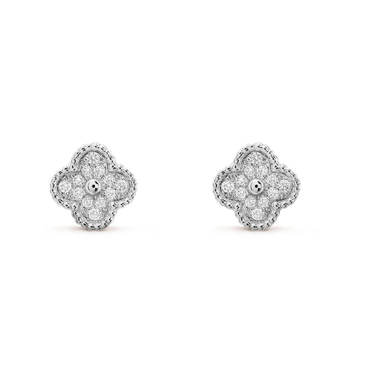 [basloveJW]CLOVER MINI DIAMANT OHRSTECKER