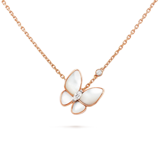 [basloveJW]BUTTERFLY MOP DIAMOND HALSKETTE