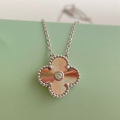 [basloveJW]CLOVER 15MM DIAMANT-LASER-HALSKETTE - WEIHNACHTEN 2024 SONDEREDITION