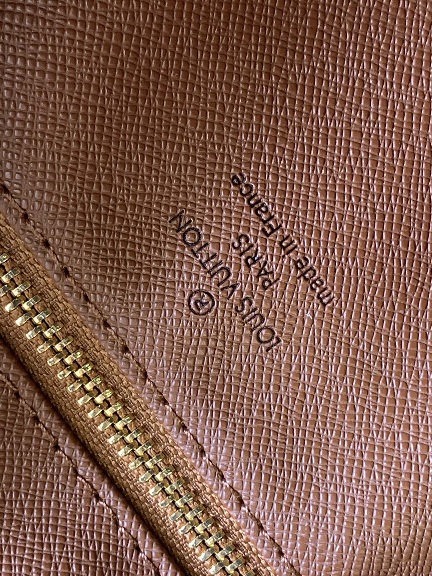 TROCADERO MINI MESSENGER BAG 23 IN BEIGE AND BROWN MONOGRAM COATED CANVAS