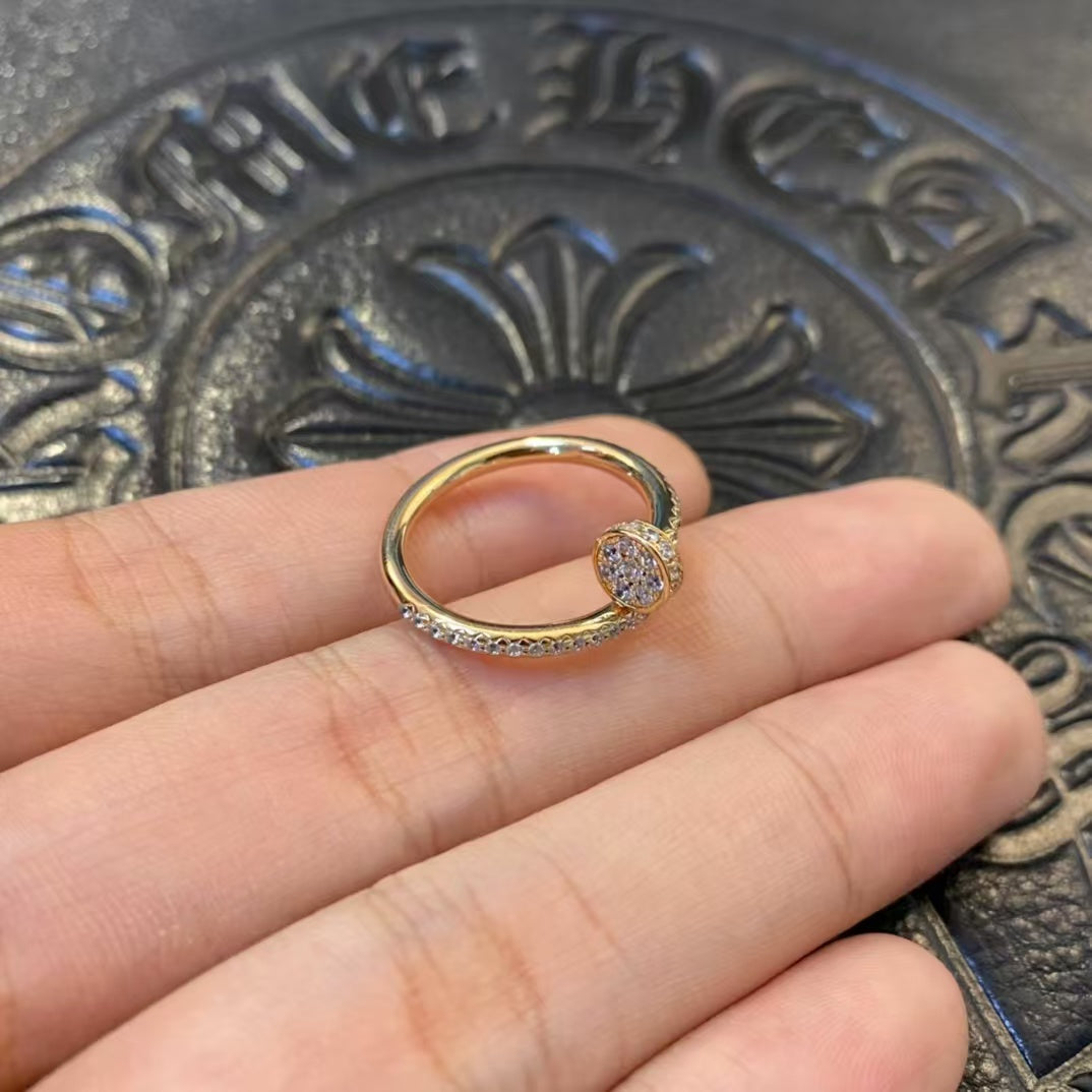 [AURORA]JUSTE RING 1.8MM GOLD DIAMONDS