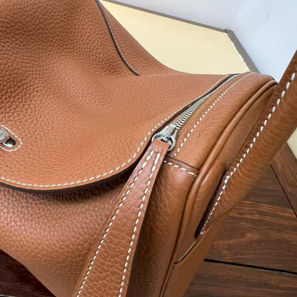 Lindy 26 Bag Gold Brown Silver Buckle