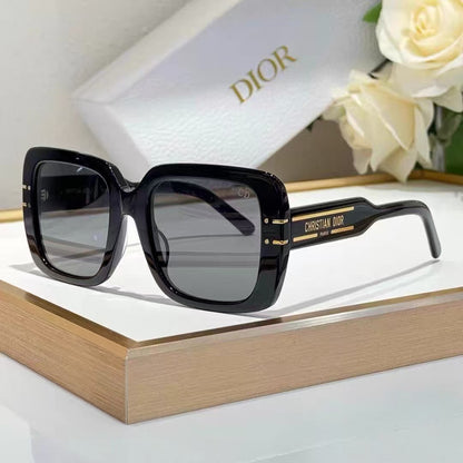 DR Square-framed Black-rimmed Sunglasses